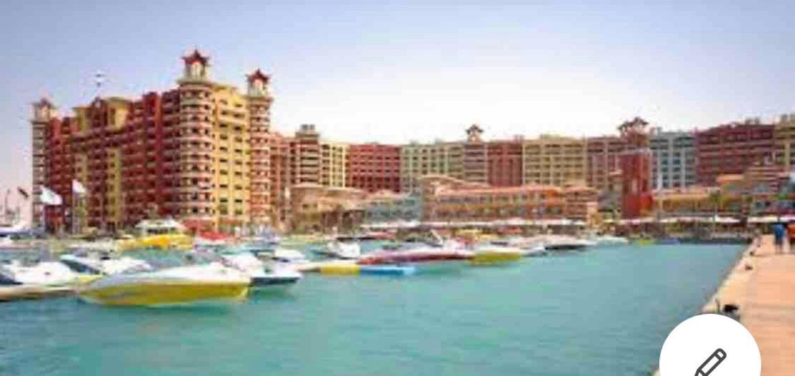 Sea View Apartment In Porto Marina El Alamein Bagian luar foto